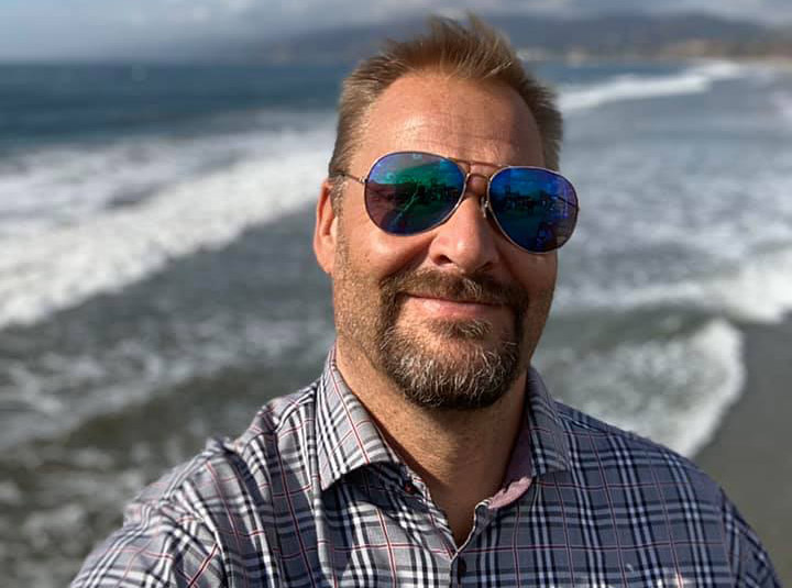 Mikael Höglind, 2019, Santa Monica, USA. Foto: selfie